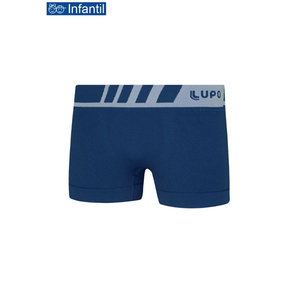 Cueca Boxer Infantil Em Microfibra Cós Com Chanfro Lupo