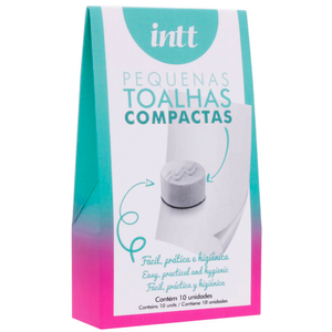 Toalhas Compactas 10 Unidade Intt