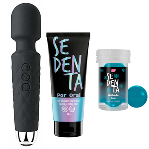 Kit Doces Vibrações Com Gel E Bolinha Sedenta Com Vibrador Pepper Blend