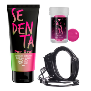 Kit Prenda-me Com Gel E Bolinha Sedenta Com Algemas Pepper Blend