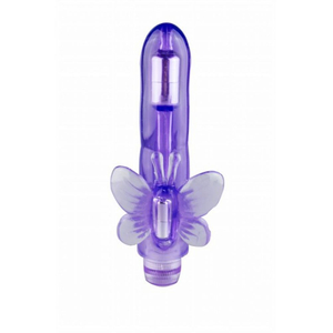 Vibrador Jelly Com Estimulador Clitoriano Borboleta Vibe Toys