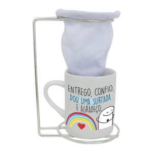 Kit Café Flork Frase Entrego E Confio Simas Presentearia