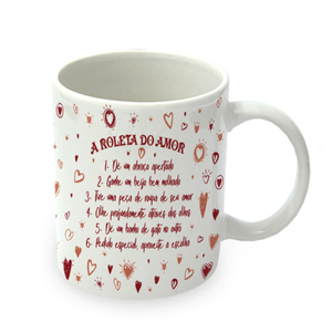 Caneca Jogos Do Amor Com Dadinho 300ml Simas Presentearia