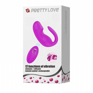 Vibrador De Casal Tiffany 12 Vibrações Com Controle Wireless Pretty Love