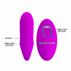 Vibrador De Casal Tiffany 12 Vibrações Com Controle Wireless Pretty Love