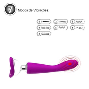 Vibrador De Ponto G E Clitóris Com Sucção E 7 Vibrações Alon Vibe Toys