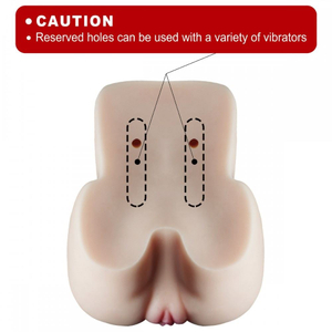 Masturbador Realista Com ânus Vagina E útero Penetráveis Crazy Lion