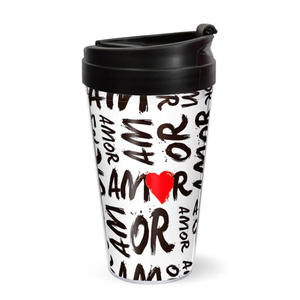 Copo Viagem Estampa Amor 550ml Sude Presentes