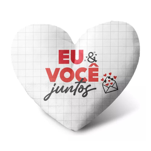 Almofada De Coração Eu E Você Juntos Sude Presentes