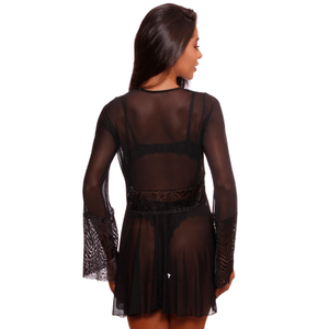 Robe Luiza Com Detalhes Em Renda Damor