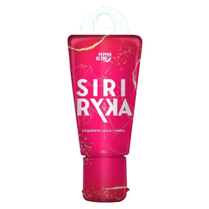 Siri Ryka Gel Excitante Feminino Beijável Esquenta Gela E Vibra Linha Diretas 18g Pepper Blend