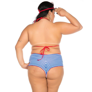 Mini Fantasia Marinheira Sexy Plus Size Pimenta Sexy