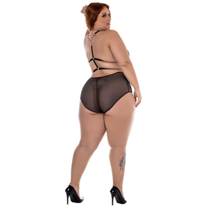 Conjunto Mistress Plus Size Linha Sado Hot Flowers