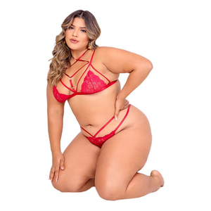 Conjunto Plus Size Amor Real Com Strappy Tallyta