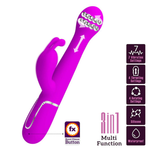 Vibrador Rabbit Dejon 4 Modos De Vai E Vem E Vibração Pretty Love