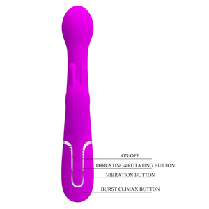 Vibrador Rabbit Dejon 4 Modos De Vai E Vem E Vibração Pretty Love