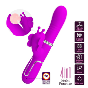 Vibrador Ponto G Ridgely 7 Vibrações Com Vai E Vem Pretty Love