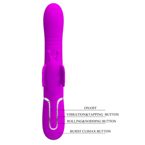 Vibrador Ponto G Ridgely 7 Vibrações Com Vai E Vem Pretty Love