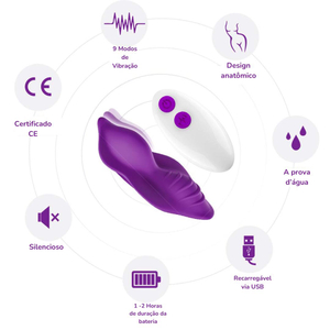 Calcinha Vibratória 9 Modos De Vibração Com Controle Remoto Sem Fio Vibe Toys