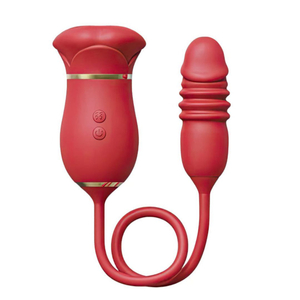 Vibrador Duplo Flexível Com Mini Pênis 10 Modos De Vai E Vem E Sucção Vibe Toys