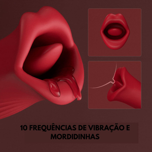 Vibrador Duplo Lips 10 Vibrações Com Penetrador Vai E Vem Vibe Toys