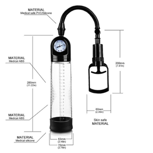 Bomba Peniana Manual Com Medidor De Pressão Vibe Toys