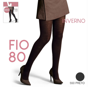 Meia Calça Inverno Elastano Fio 80 Selene