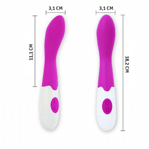 Vibrador Ponto G Em Silicone Bishop 30 Vibrações Pretty Love