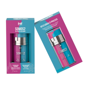 Somos2 Gel Excitante Feminino E Gel Prolongador Masculino 10g Intt