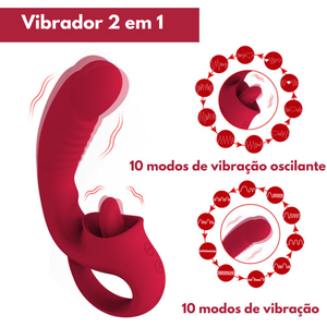 Vibrador Sexy Tongue Com Língua Estimuladora E 10 Vibrações Vibe Toys