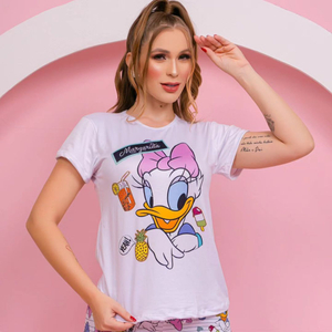 Pijama Sonho Com Calça E Camiseta Margarida Amável