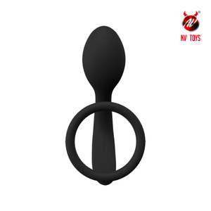 Anel Peniano Com Plug Anal E Estimulador De Próstata Vibe Toys