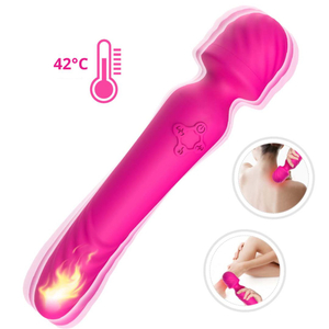 Vibrador Varinha Mágica Dupla 9 Modos De Vibração E Função Aquecimento Vibe Toys