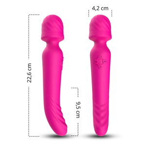 Vibrador Varinha Mágica Dupla 9 Modos De Vibração E Função Aquecimento Vibe Toys