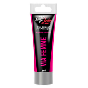 Via Femme Gel Excitante Feminino 15ml Soft Love