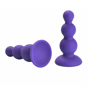 Plug Anal Escalonado Em Silicone 7,5 X 2,7cm Sl