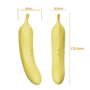 Vibrador Formato De Banana 7 Funções De Vibração E 7 Modos De Pulsação Dibe