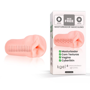 Masturbador Sex Free Masculino Vagina Textura Circulo Em Cyberskin Kgel