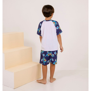 Pijama Masculino Infantil Monstros S.a Amável Moda íntima