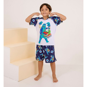 Pijama Masculino Infantil Monstros S.a Amável Moda íntima