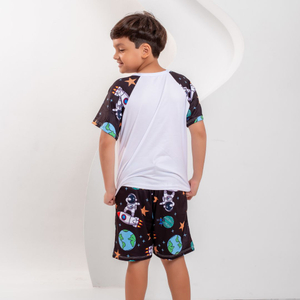 Pijama Masculino Infantil Astronauta Amável Moda íntima