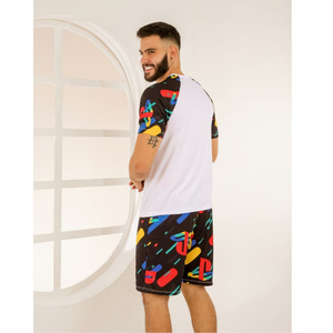 Pijama Masculino Estampado Playstation Amável Moda íntima