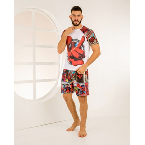 Pijama Masculino Estampado Homem Aranha Amável Moda íntima