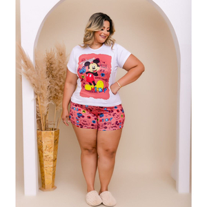 Short Doll Plus Size Mickey Amável Moda íntima