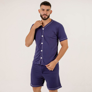 Pijama Americano Liso Masculino Amável Moda íntima