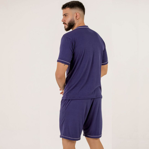 Pijama Americano Liso Masculino Amável Moda íntima