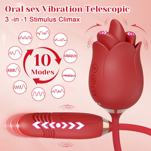 Vibrador Sexy Mouth 10 Vibrações Com Penetrador Sobe E Desce Vibe Toys