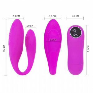 Vibrador De Casal Chad 30 Velocidades Com Controle Wireless Pretty Love