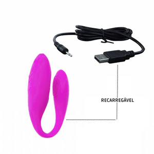 Vibrador De Casal Chad 30 Velocidades Com Controle Wireless Pretty Love