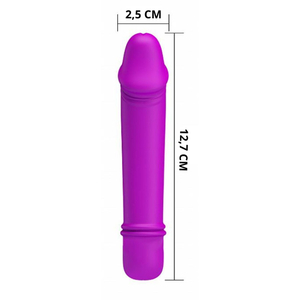 Vibrador Ponto G Em Silicone Emily 10 Vibrações Pretty Love